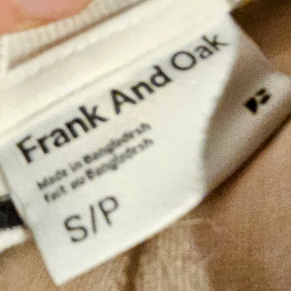 Frank and Oak, t-shirt, oversized T, size small - Picture 2 of 4